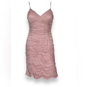 NWT Vintage Sue Wong Mauve Pink Ruched Dress